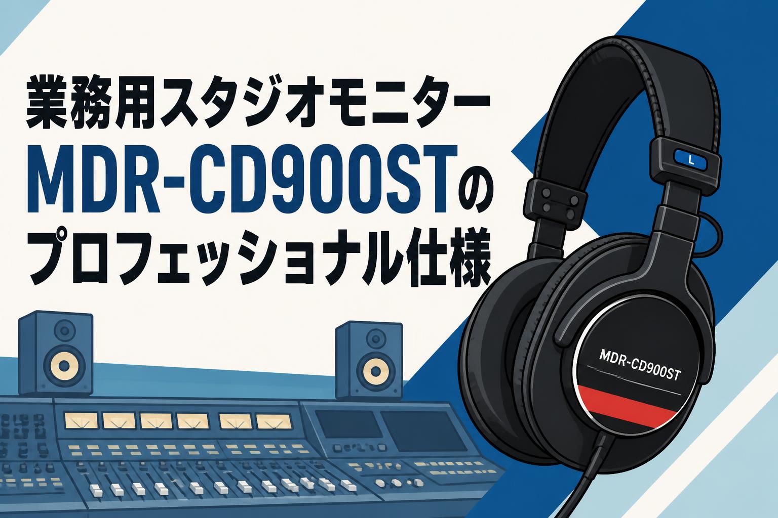 業務用スタジオモニターMDR-CD900STのプロフェッショナル仕様