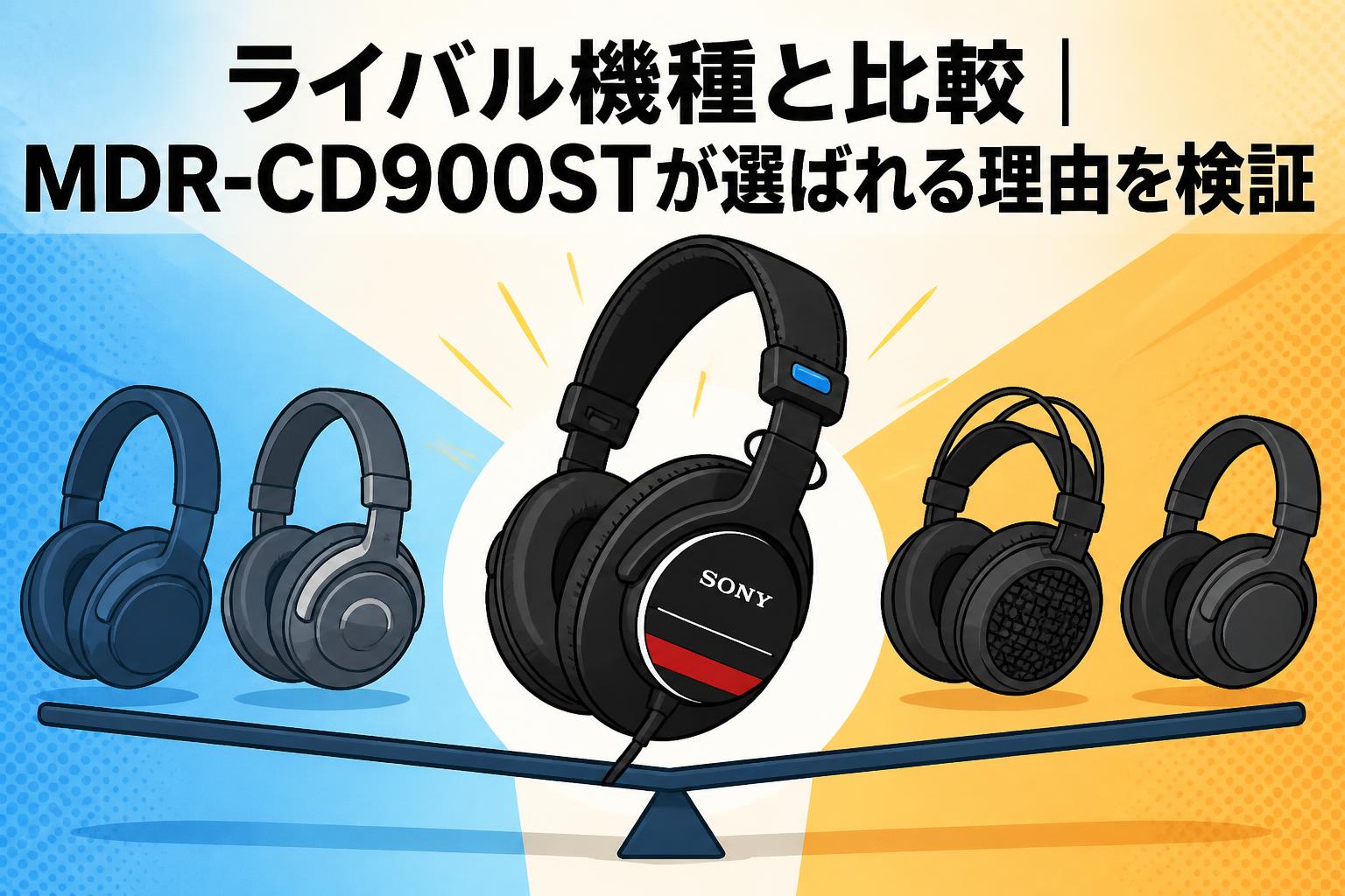 ライバル機種と比較｜MDR-CD900STが選ばれる理由を検証