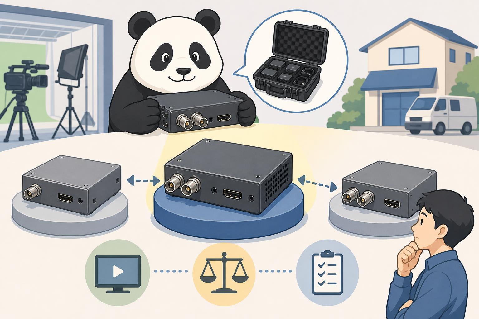 AJA V2Digitalと競合ミニコンバーターとの違いと選び方