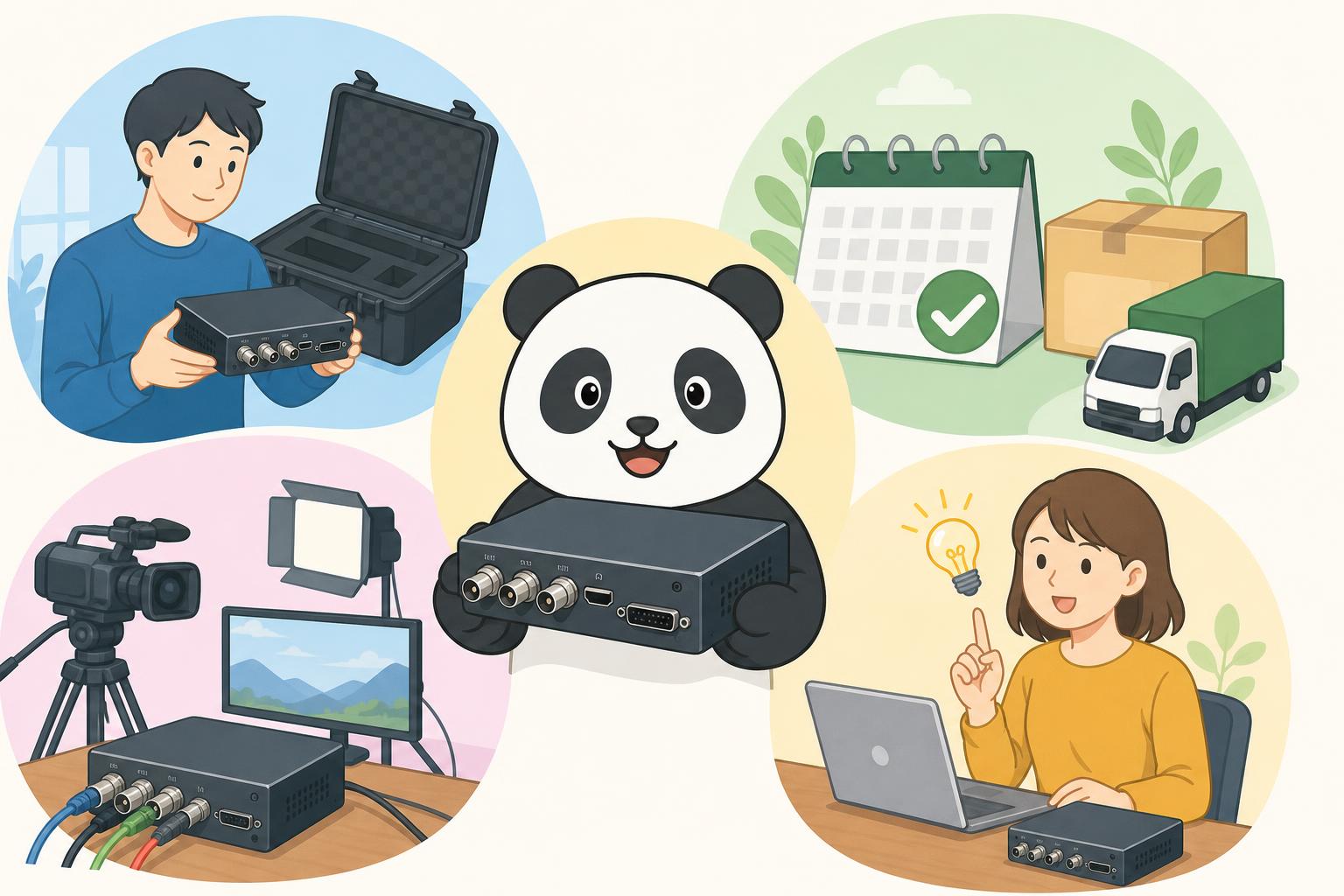 パンダスタジオレンタルでAJA V2Digitalを借りる4つのメリット