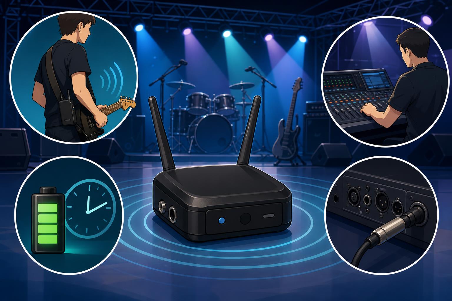 プロ仕様のステージを構築。Xvive XV-U4Rレシーバーの音響機器連携