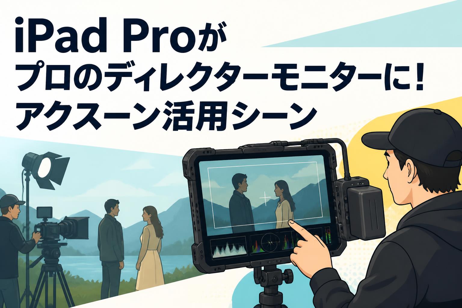 iPad Proがプロのディレクターモニターに！アクスーン活用シーン
