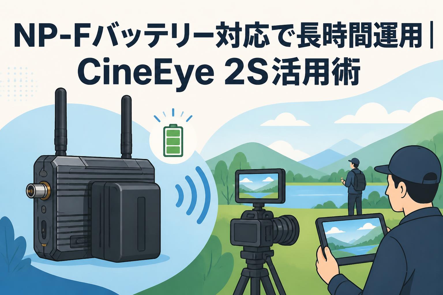 NP-Fバッテリー対応で長時間運用｜CineEye 2S活用術
