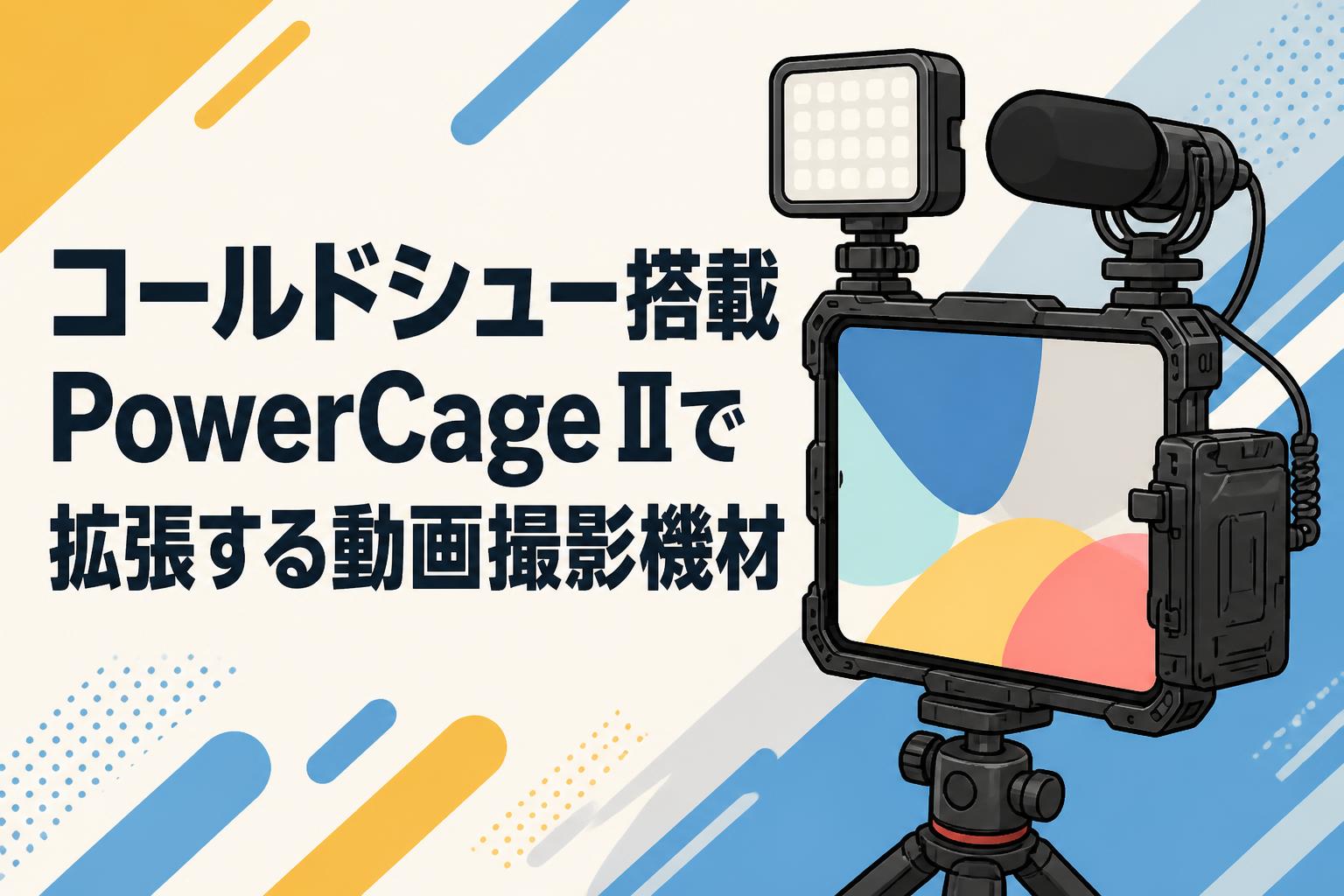 コールドシュー搭載PowerCage IIで拡張する動画撮影機材