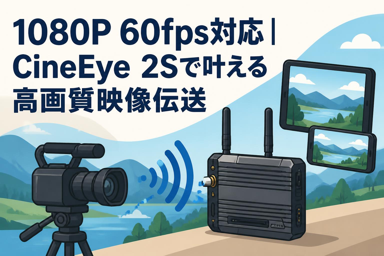 1080P 60fps対応｜CineEye 2Sで叶える高画質映像伝送