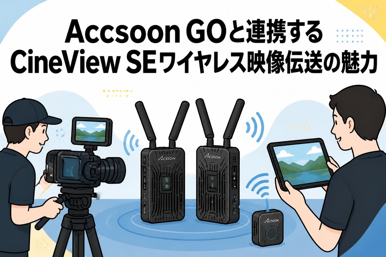 Accsoon GOと連携するCineView SEワイヤレス映像伝送の魅力