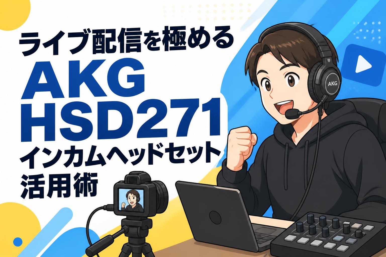 ライブ配信を極める AKG HSD271インカムヘッドセット活用術