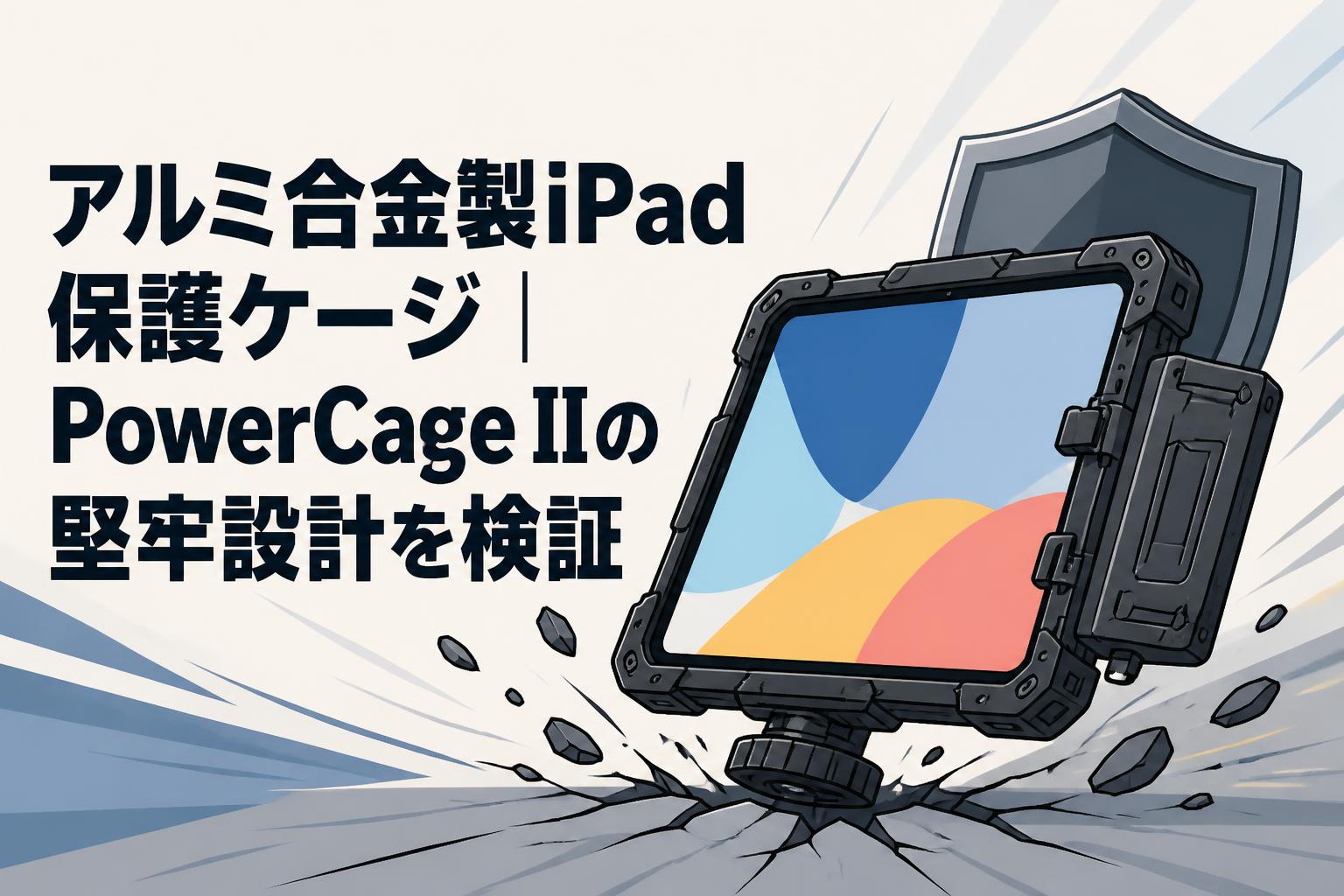 アルミ合金製iPad保護ケージ｜PowerCage IIの堅牢設計を検証