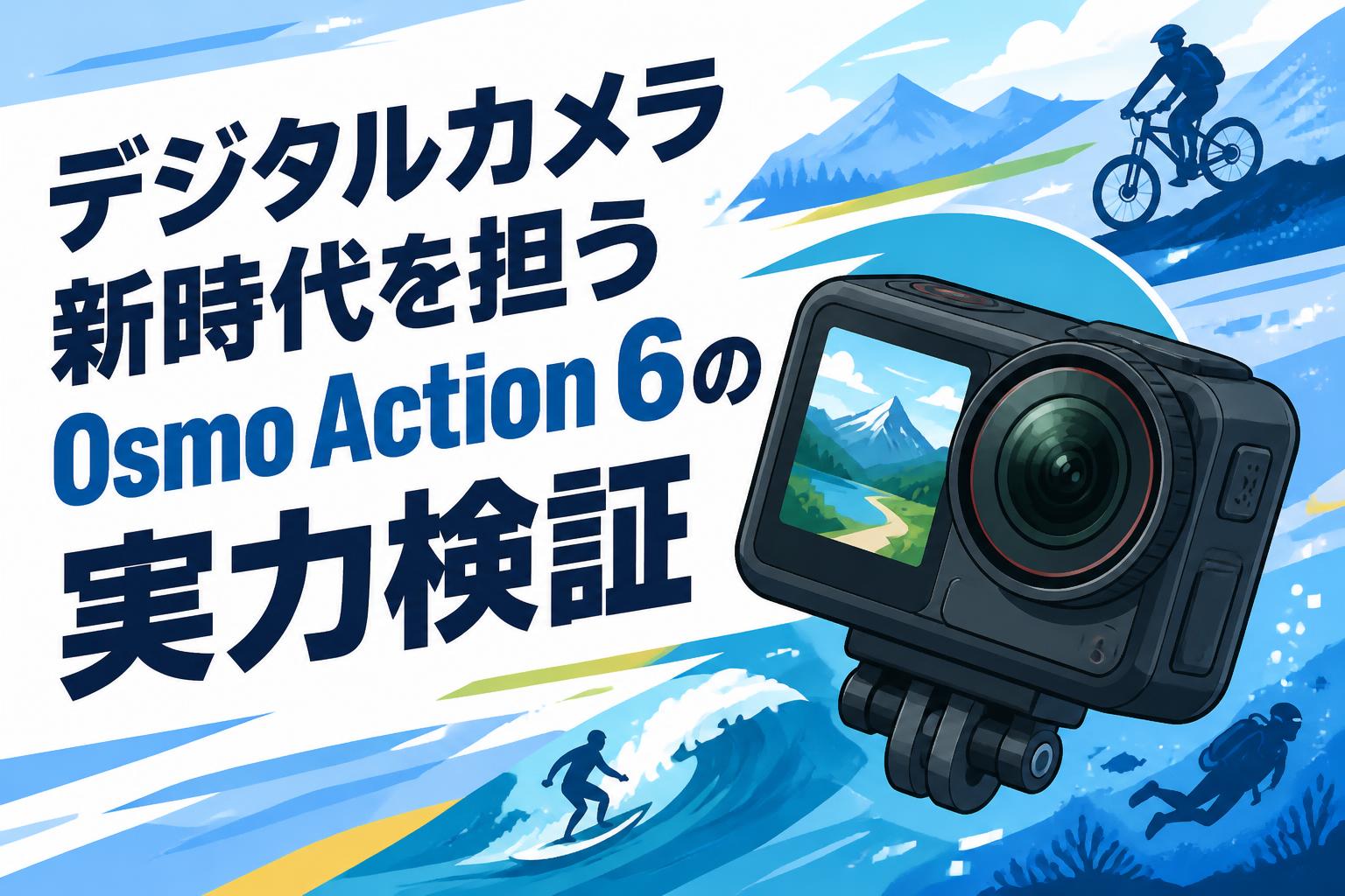 デジタルカメラ新時代を担うOsmo Action 6の実力検証