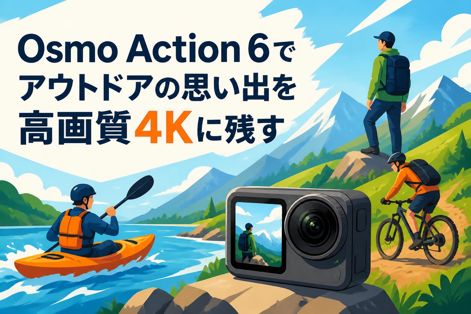 Osmo Action 6でアウトドアの思い出を高画質4Kに残す