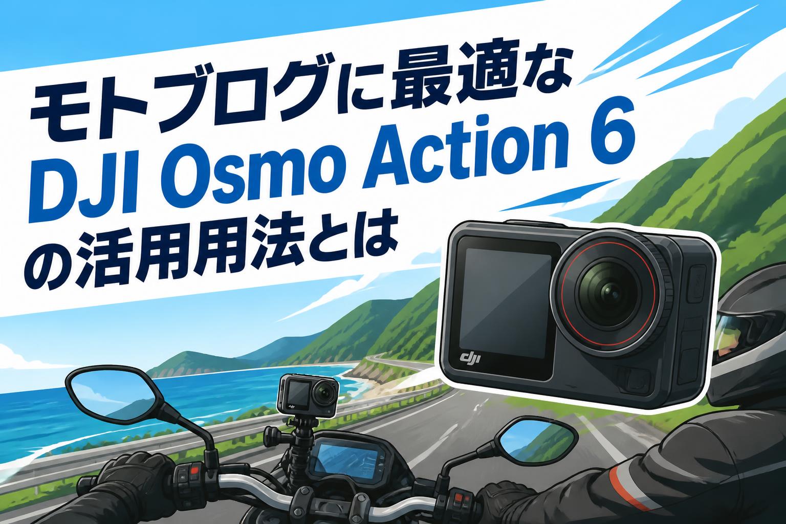 モトブログに最適なDJI Osmo Action 6の活用用法とは