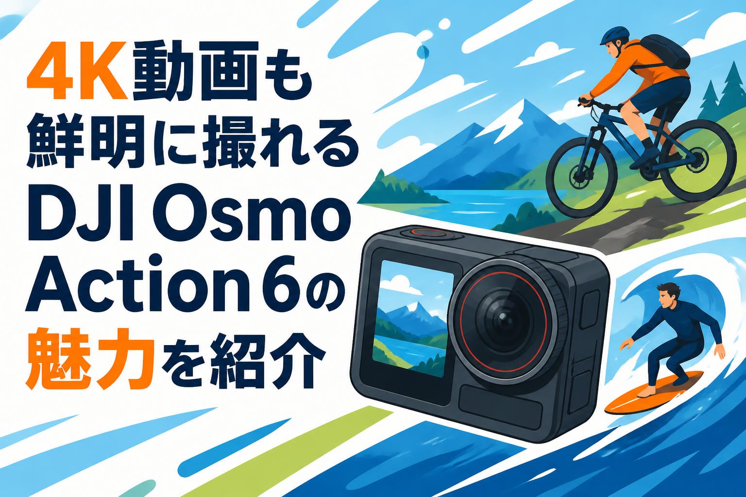4K動画も鮮明に撮れるDJI Osmo Action 6の魅力を紹介