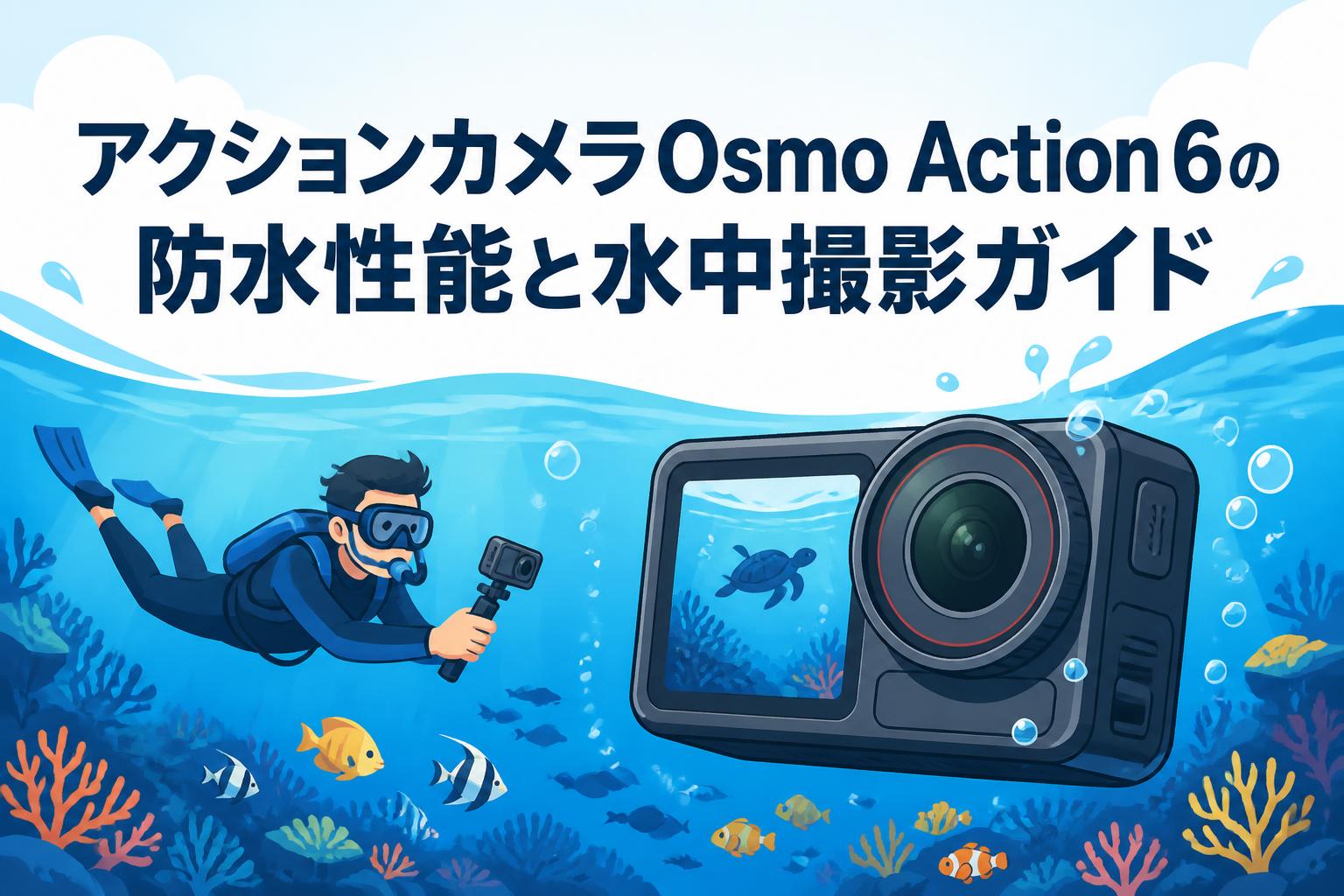アクションカメラOsmo Action 6の防水性能と水中撮影ガイド