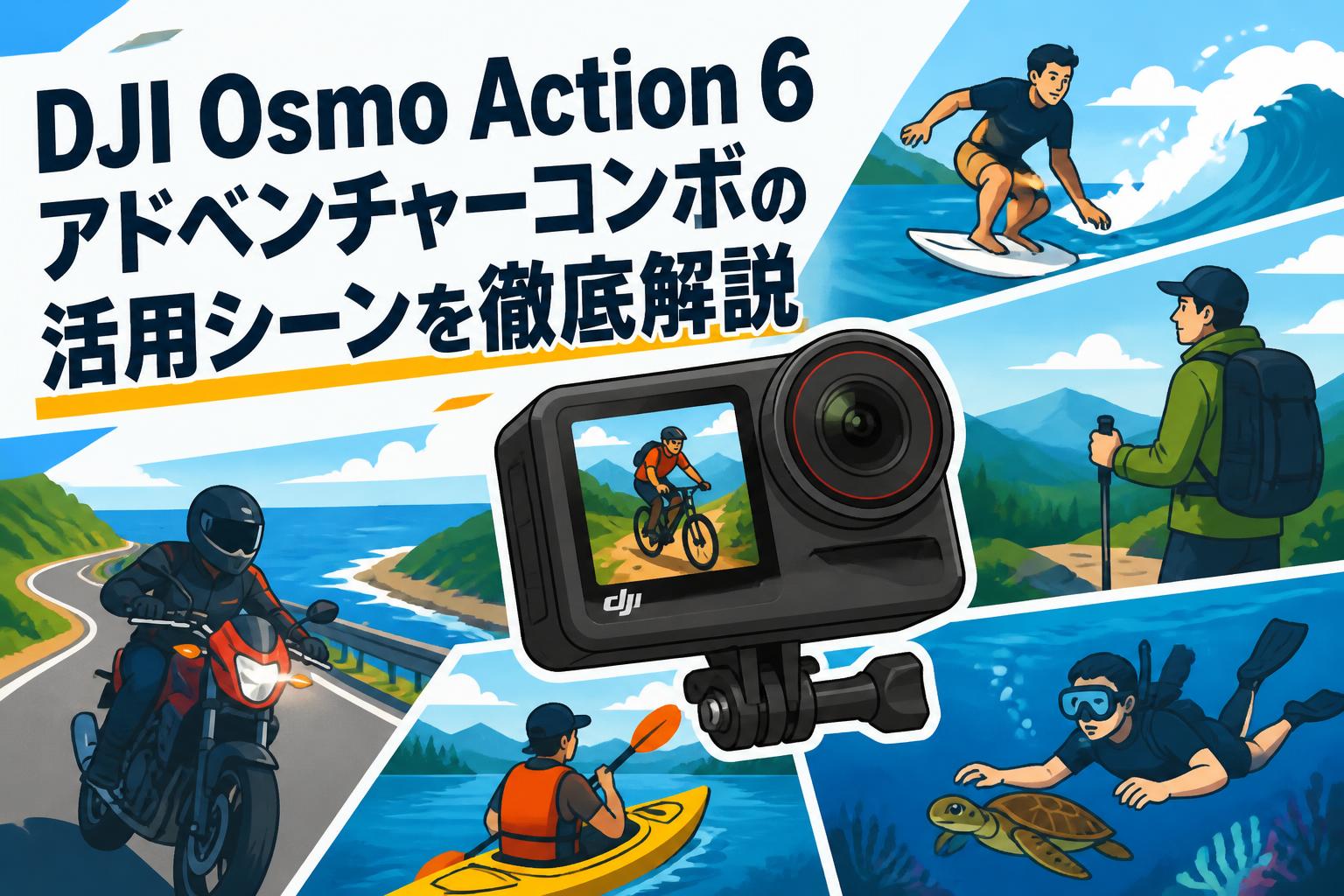 DJI Osmo Action 6 アドベンチャーコンボの活用シーンを徹底解説