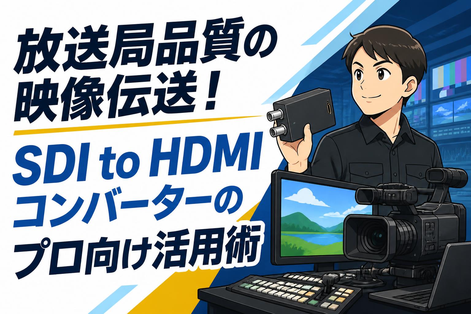 放送局品質の映像伝送！SDI to HDMIコンバーターのプロ向け活用術