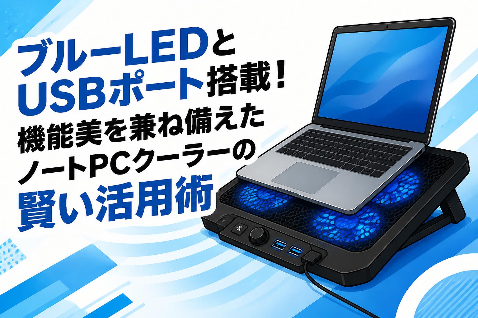 ブルーLEDとUSBポート搭載！機能美を兼ね備えたノートPCクーラーの賢い活用術