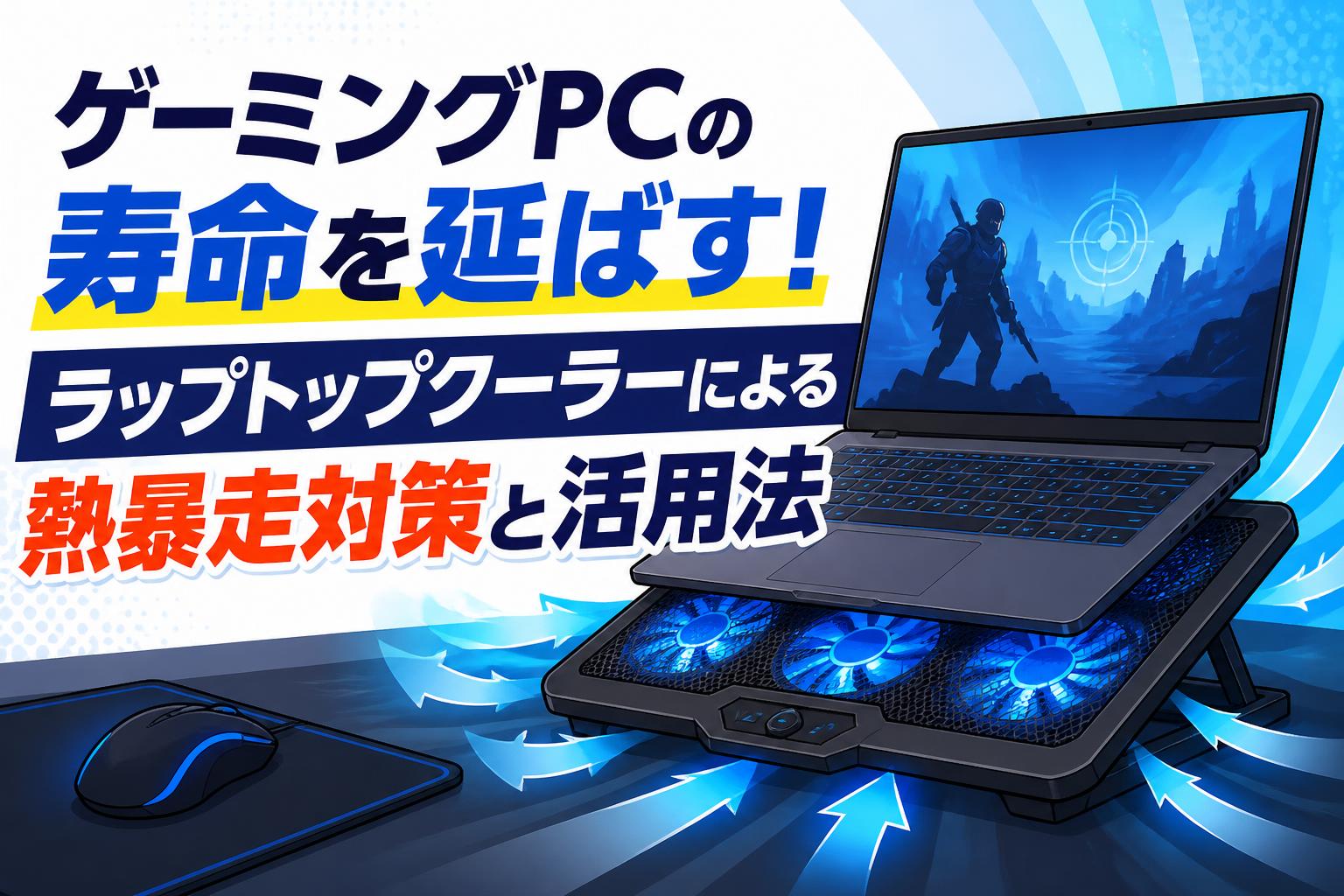 ゲーミングPCの寿命を延ばす！ラップトップクーラーによる熱暴走対策と活用法