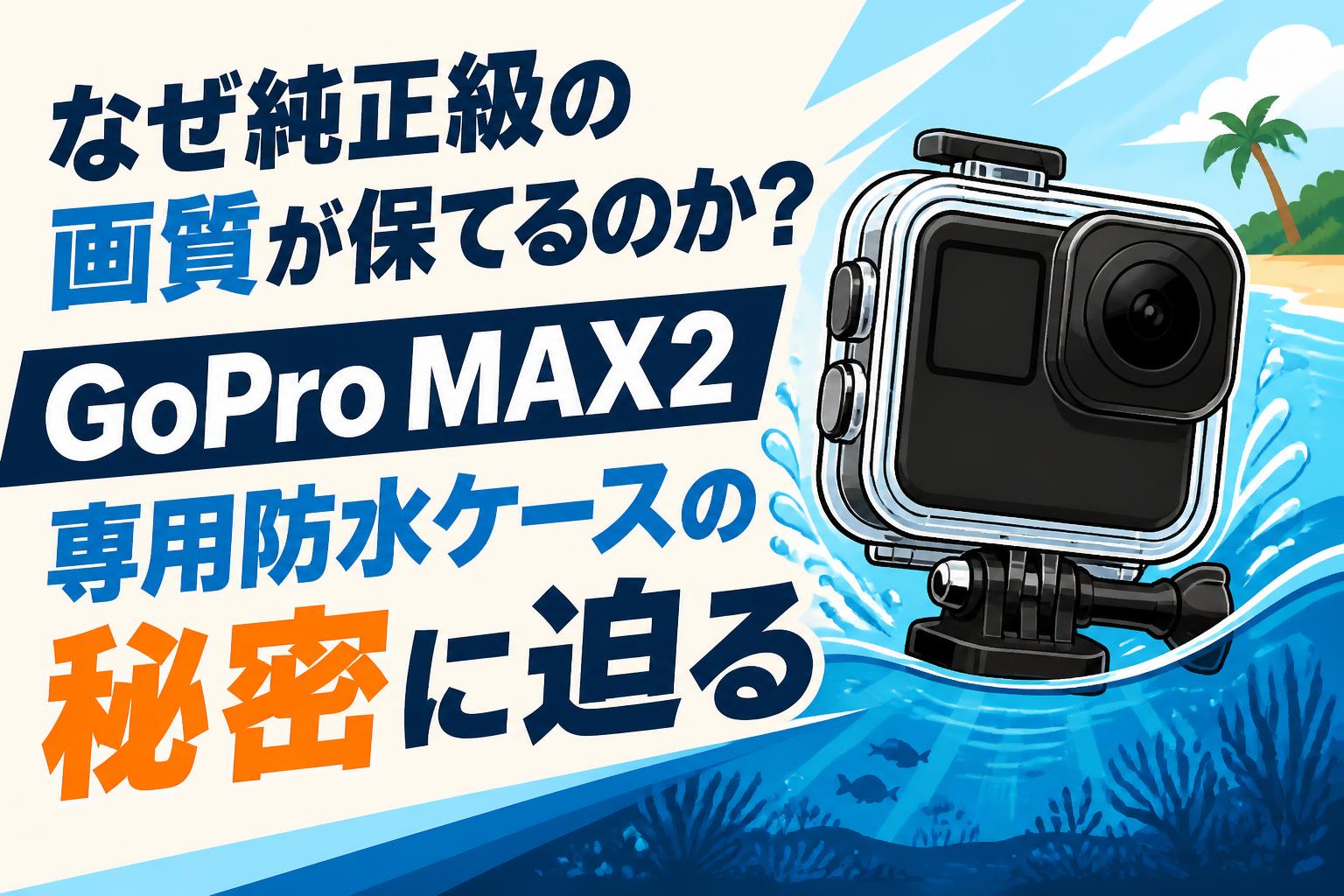 なぜ純正級の画質が保てるのか？GoPro MAX2専用防水ケースの秘密に迫る