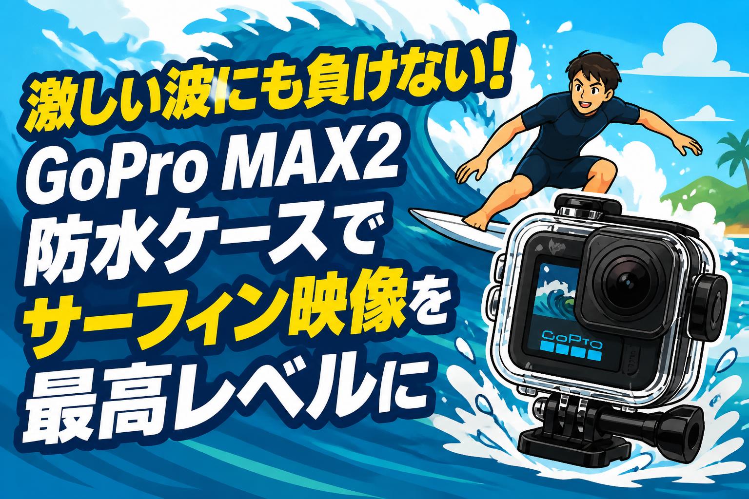 激しい波にも負けない！GoPro MAX2防水ケースでサーフィン映像を最高レベルに