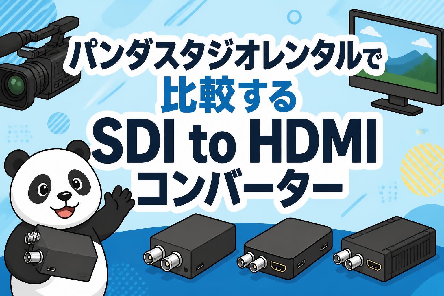 パンダスタジオレンタルで比較するSDI to HDMIコンバーター