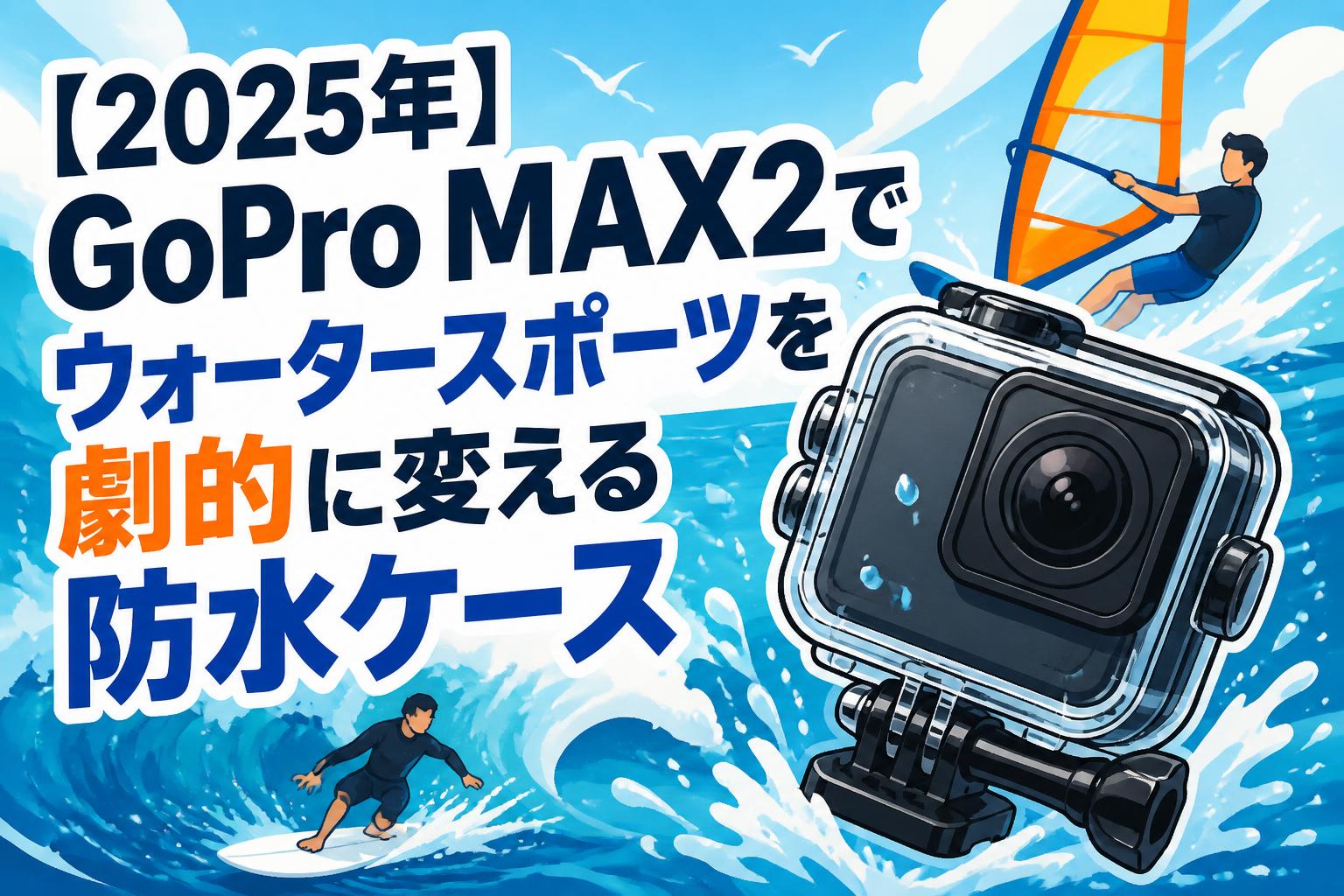 【2025年】GoPro MAX2でウォータースポーツを劇的に変える防水ケース