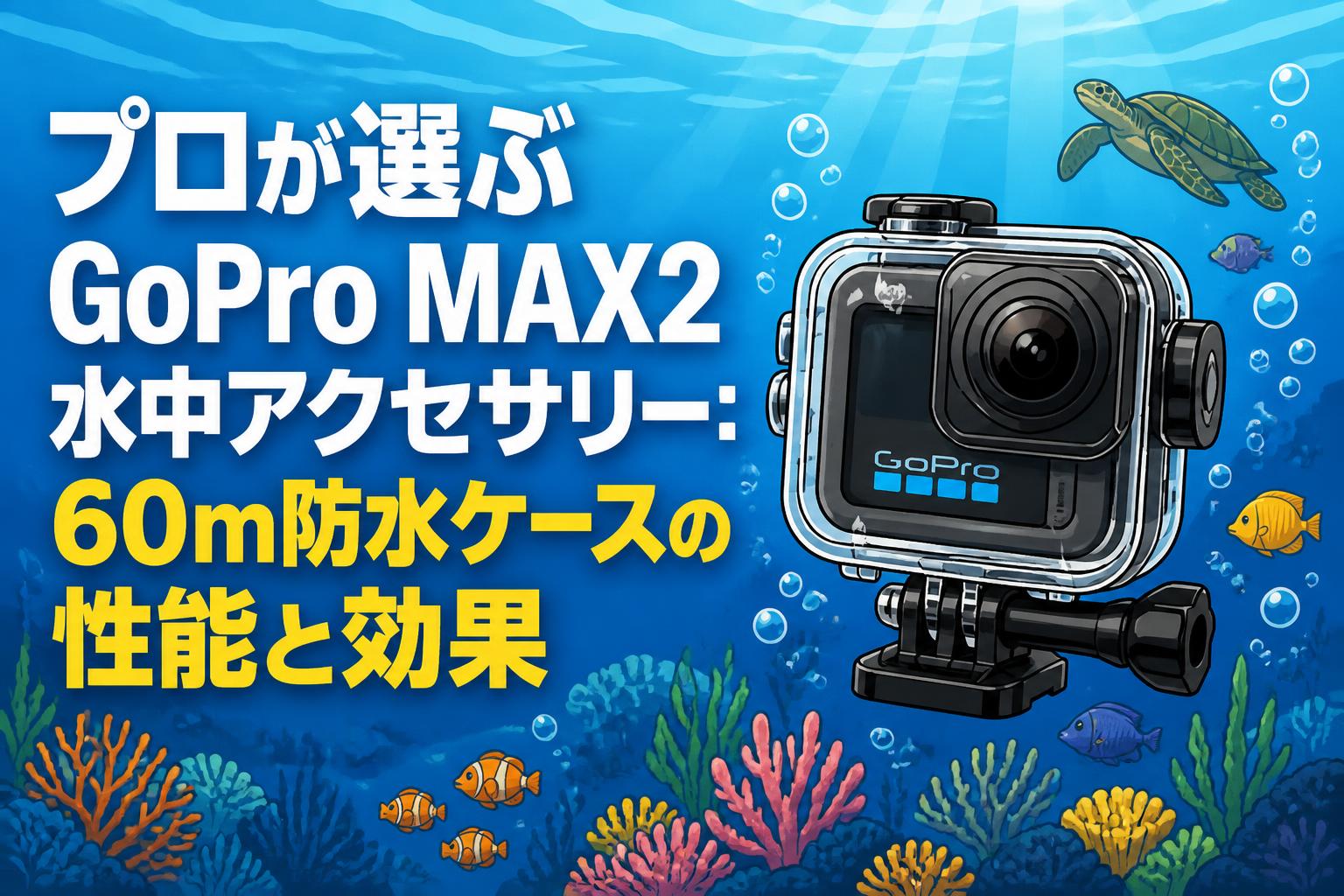 プロが選ぶGoPro MAX2水中アクセサリー：60m防水ケースの性能と効果