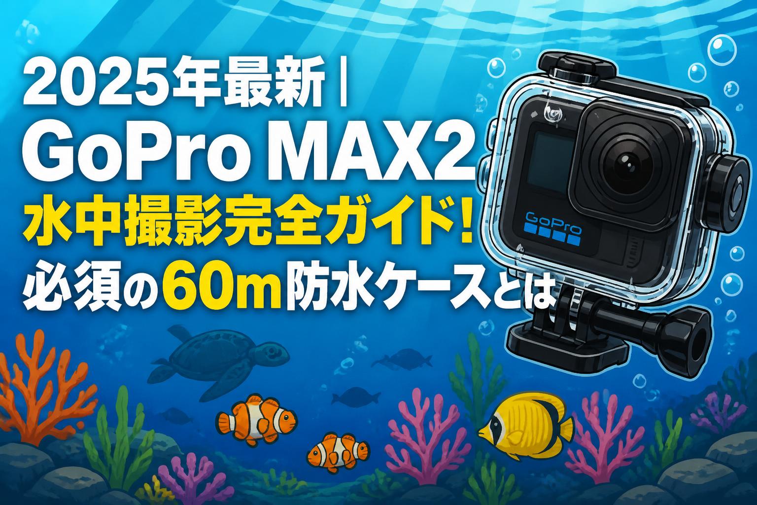 2025年最新｜GoPro MAX2水中撮影完全ガイド！必須の60m防水ケースとは