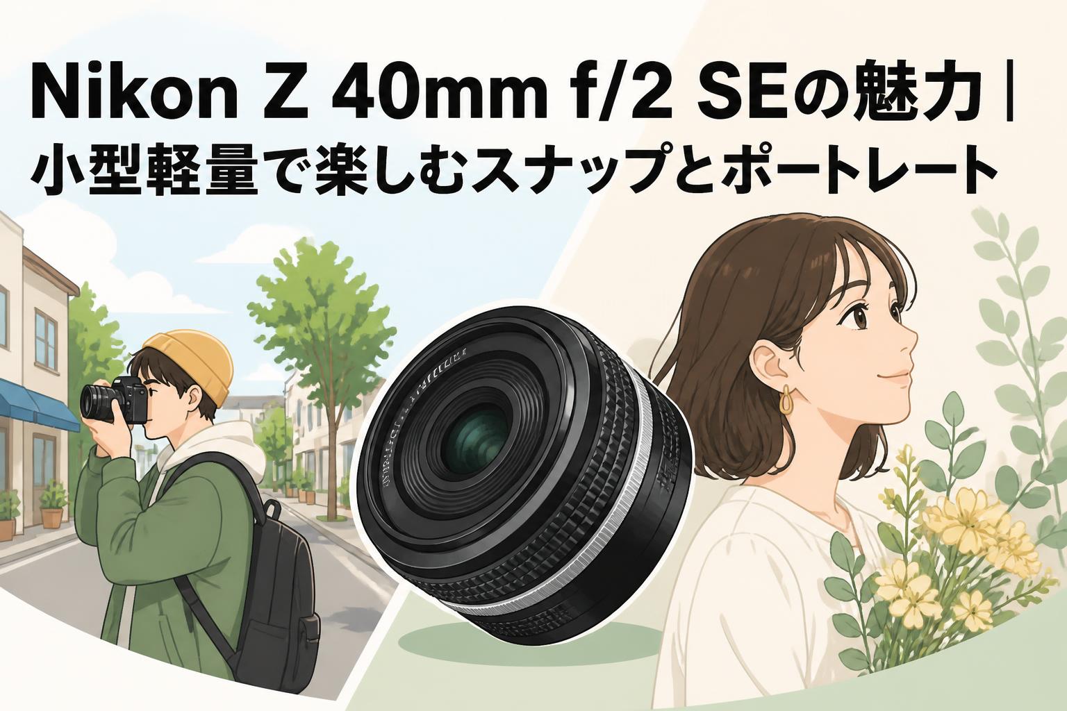 Nikon Z 40mm f/2 SEの魅力｜小型軽量で楽しむスナップとポートレート