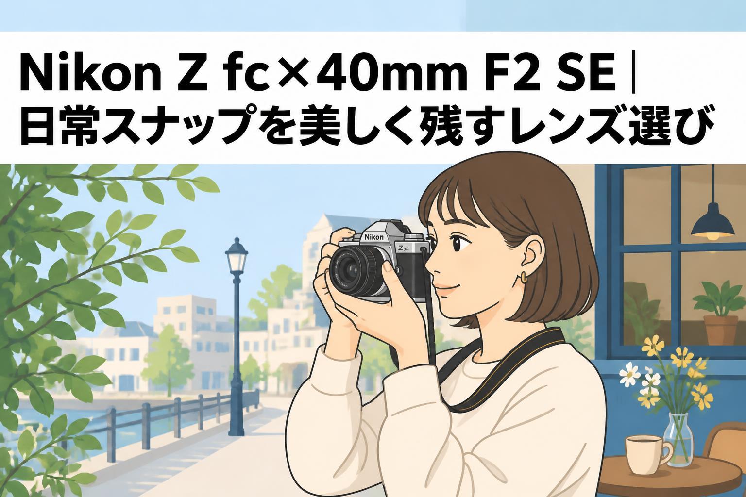 Nikon Z fc×40mm F2 SE｜日常スナップを美しく残すレンズ選び