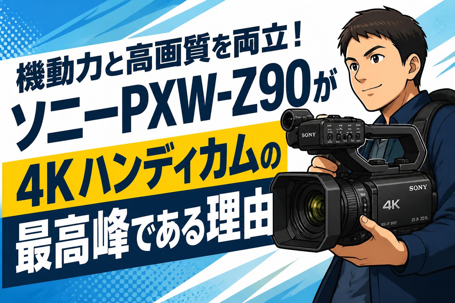 機動力と高画質を両立！ソニーPXW-Z90が4Kハンディカムの最高峰である理由