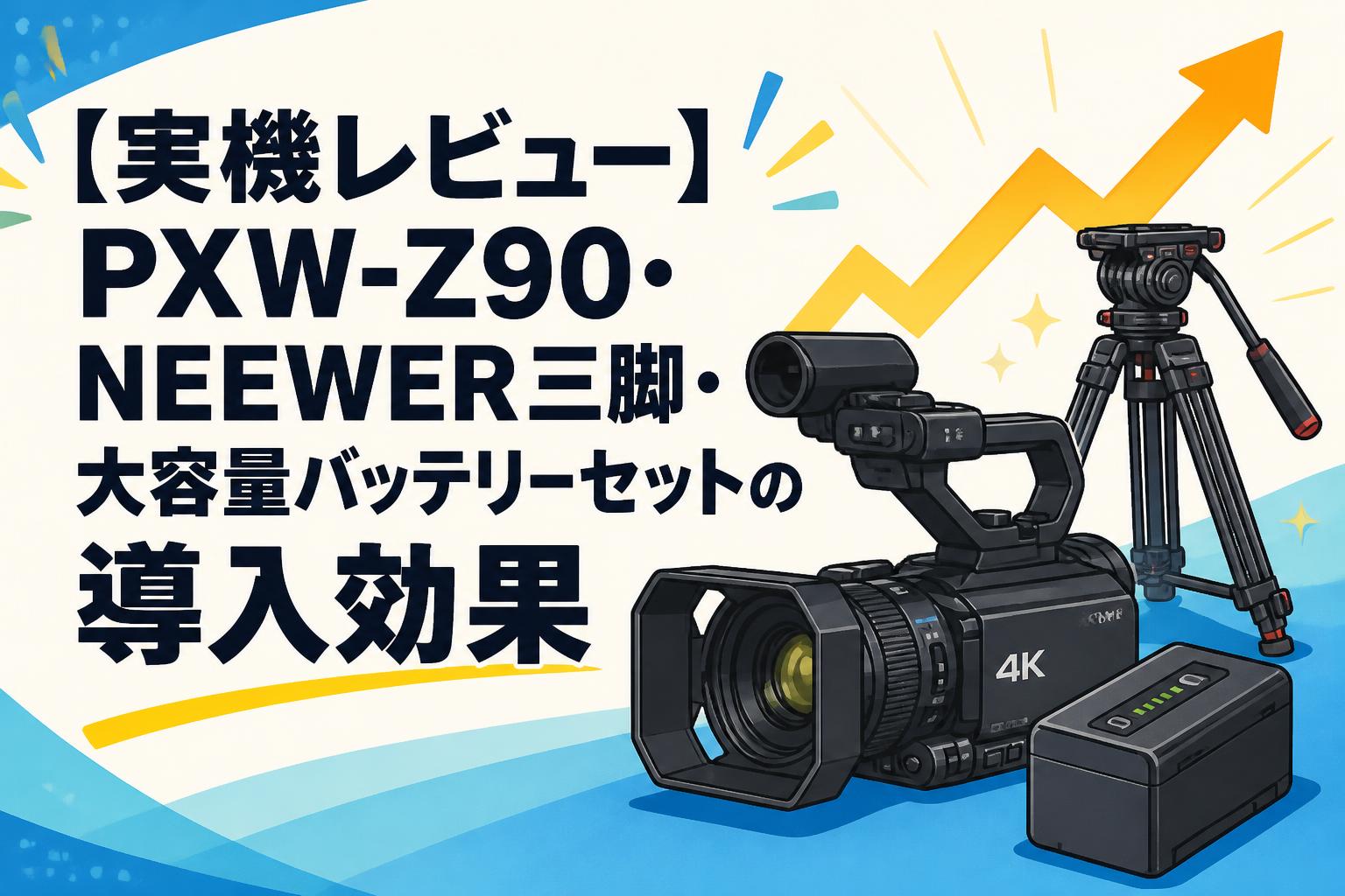 【実機レビュー】PXW-Z90・NEEWER三脚・大容量バッテリーセットの導入効果