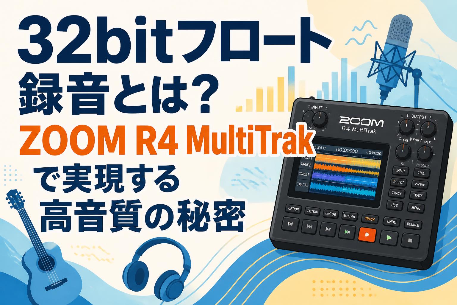 32bitフロート録音とは？ZOOM R4 MultiTrakで実現する高音質の秘密