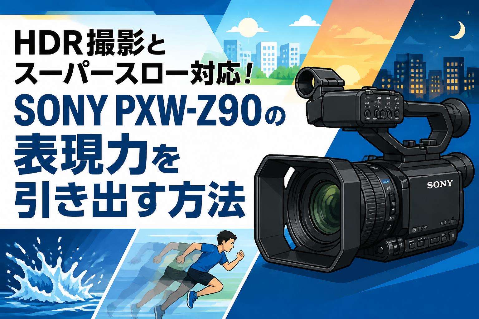 HDR撮影とスーパースロー対応！SONY PXW-Z90の表現力を引き出す方法