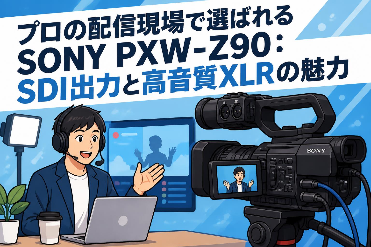 プロの配信現場で選ばれるSONY PXW-Z90：SDI出力と高音質XLRの魅力