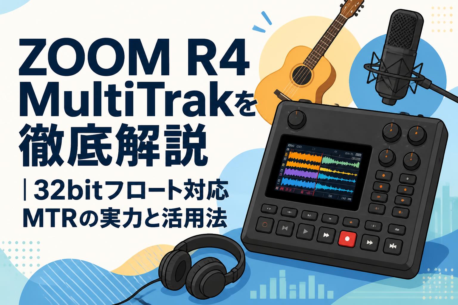 ZOOM R4 MultiTrakを徹底解説｜32bitフロート対応MTRの実力と活用法