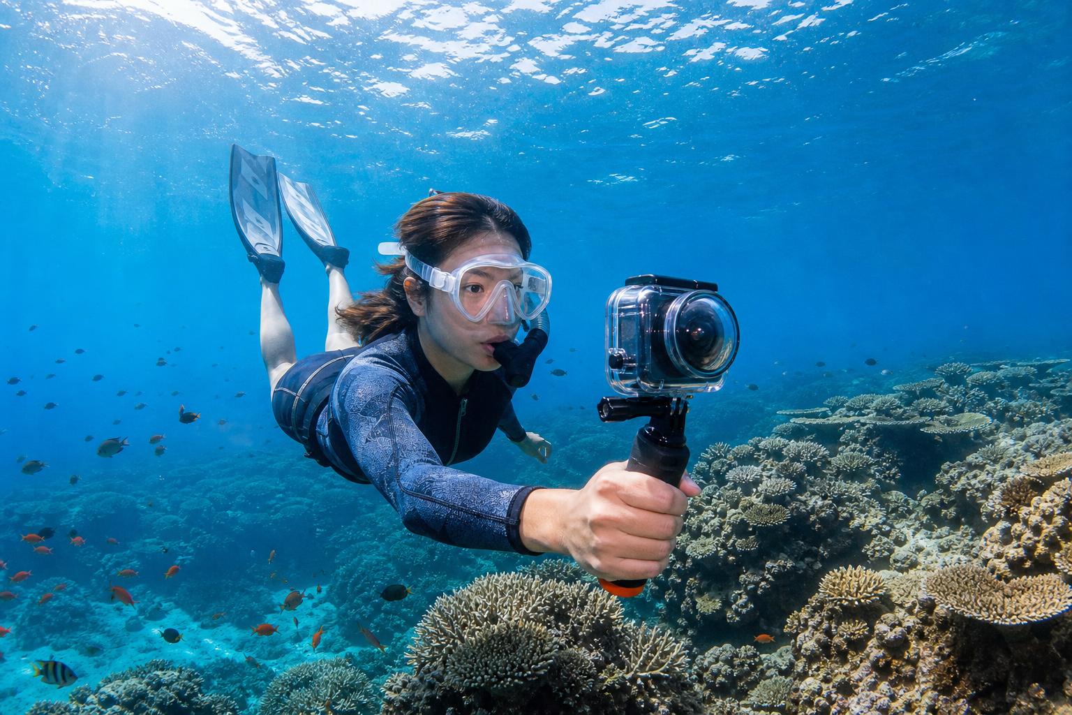GoPro MAX2で美しい360度水中映像を撮影する4つのテクニック