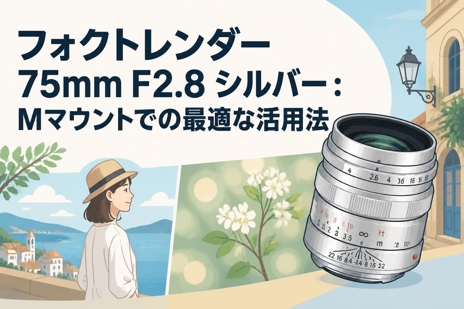フォクトレンダー 75mm F2.8 シルバー：Mマウントでの最適な活用法