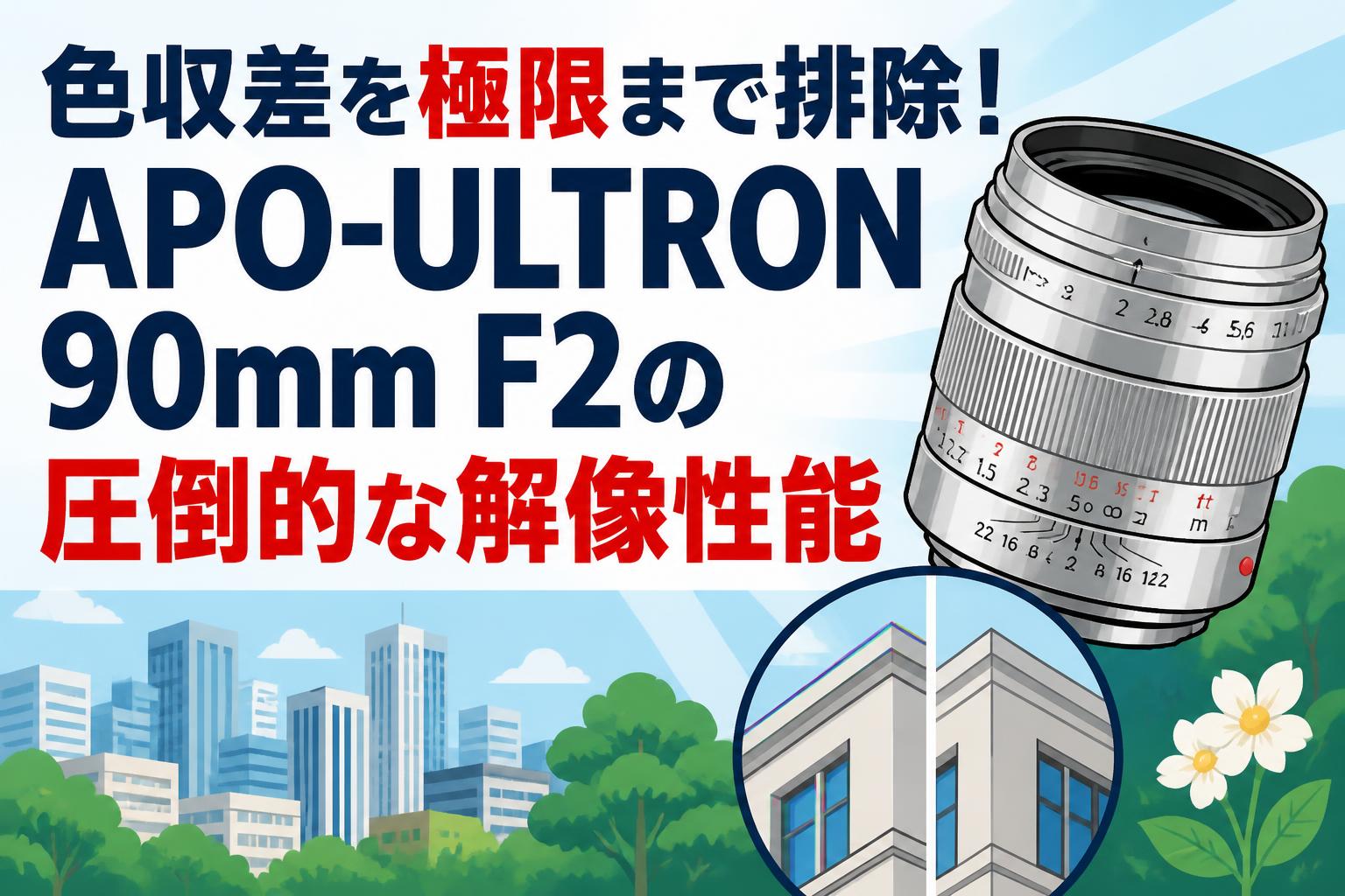 色収差を極限まで排除！APO-ULTRON 90mm F2の圧倒的な解像性能