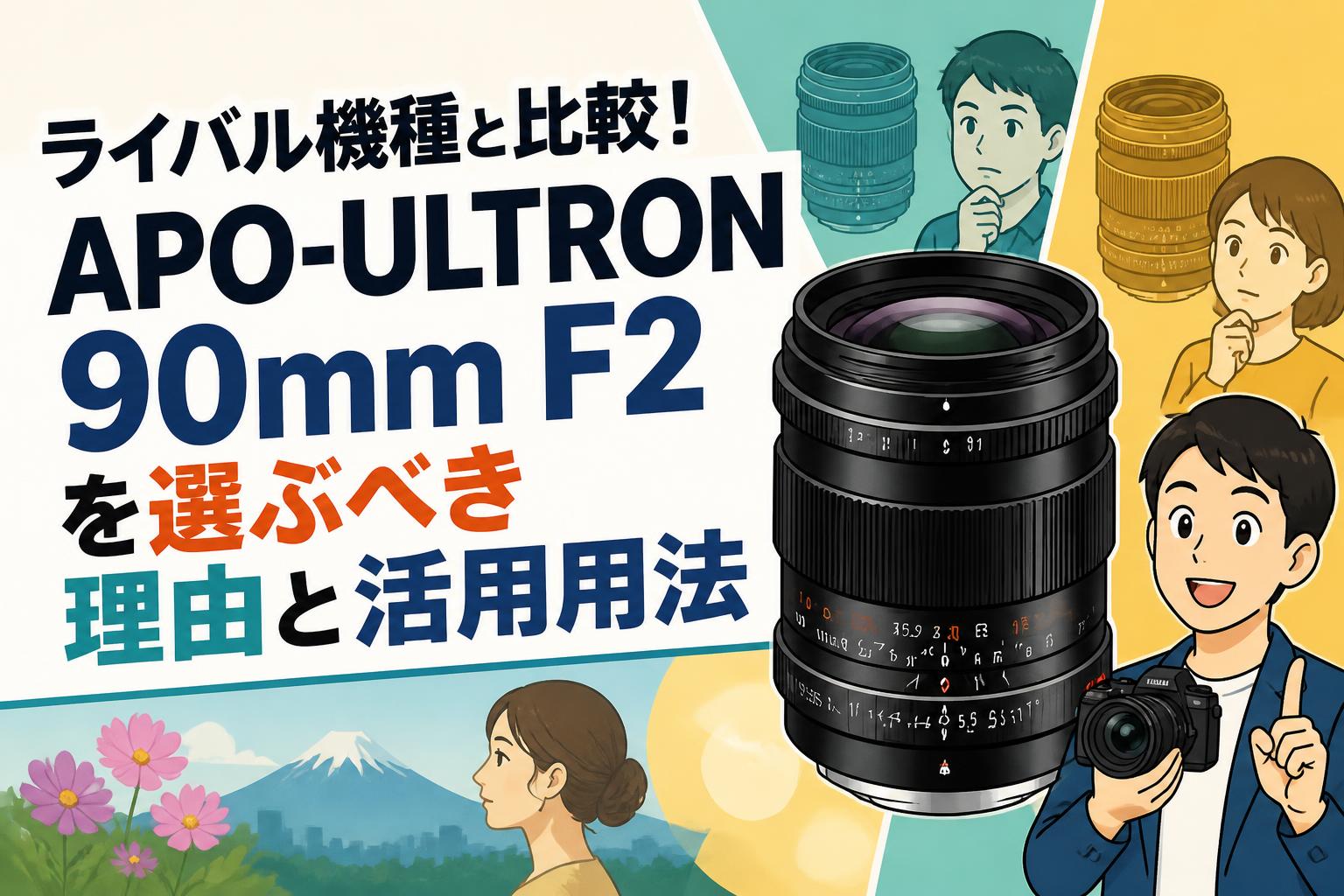 ライバル機種と比較！APO-ULTRON 90mm F2を選ぶべき理由と活用用法