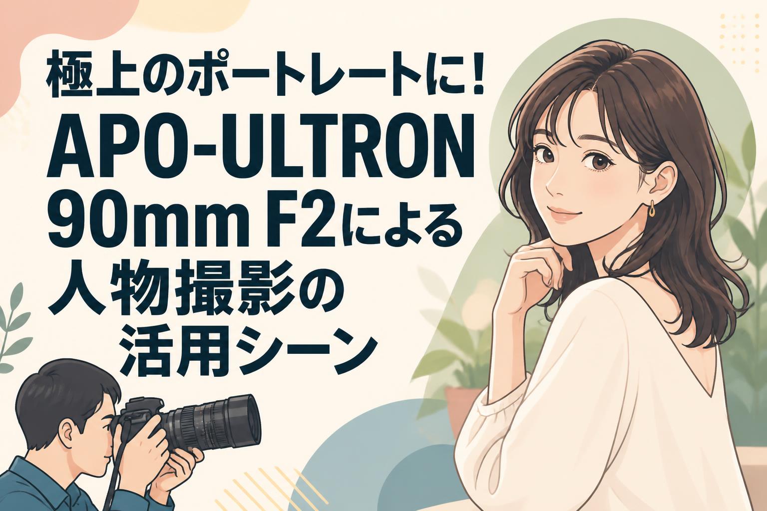 極上のポートレートに！APO-ULTRON 90mm F2による人物撮影の活用シーン