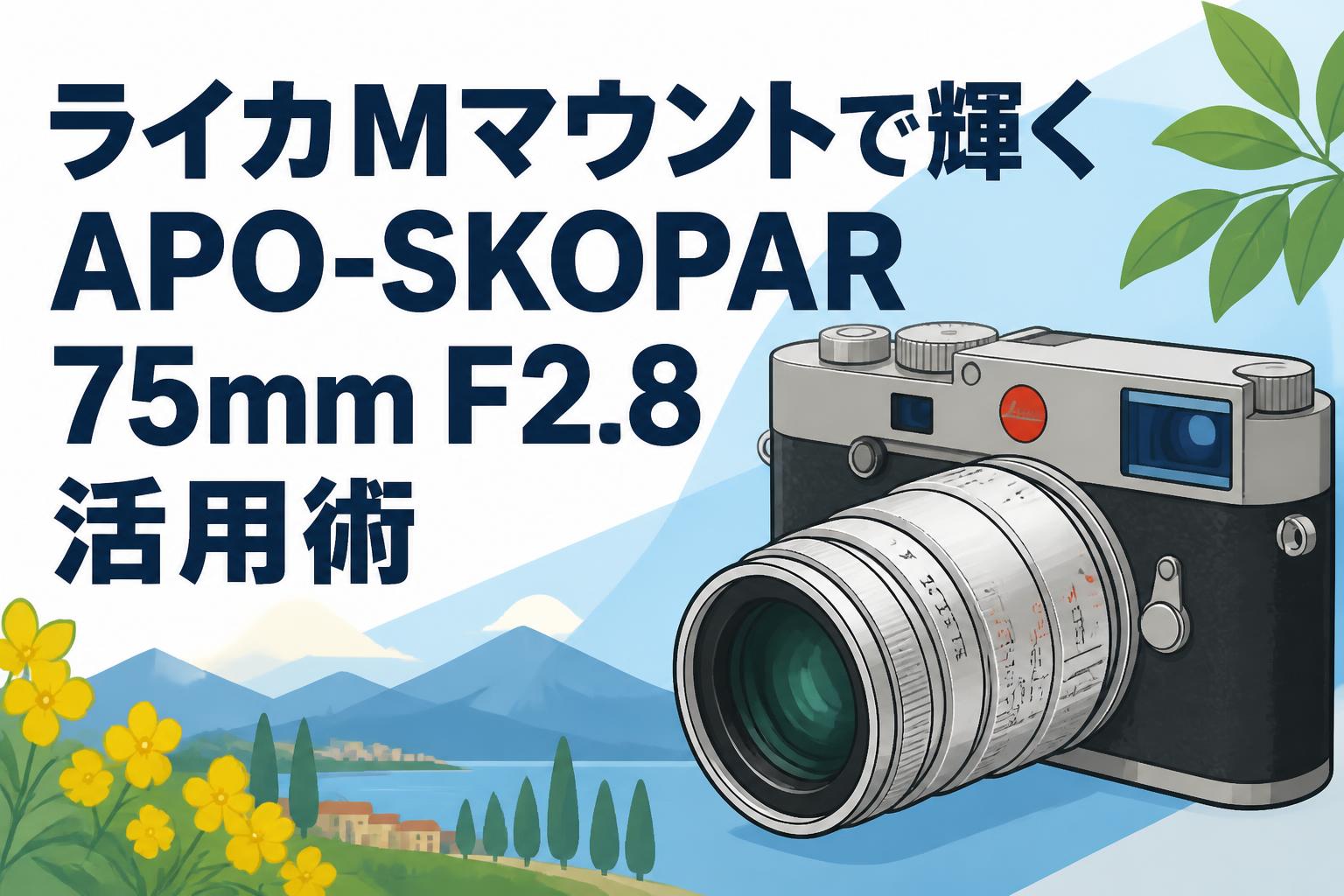 ライカMマウントで輝くAPO-SKOPAR 75mm F2.8活用術