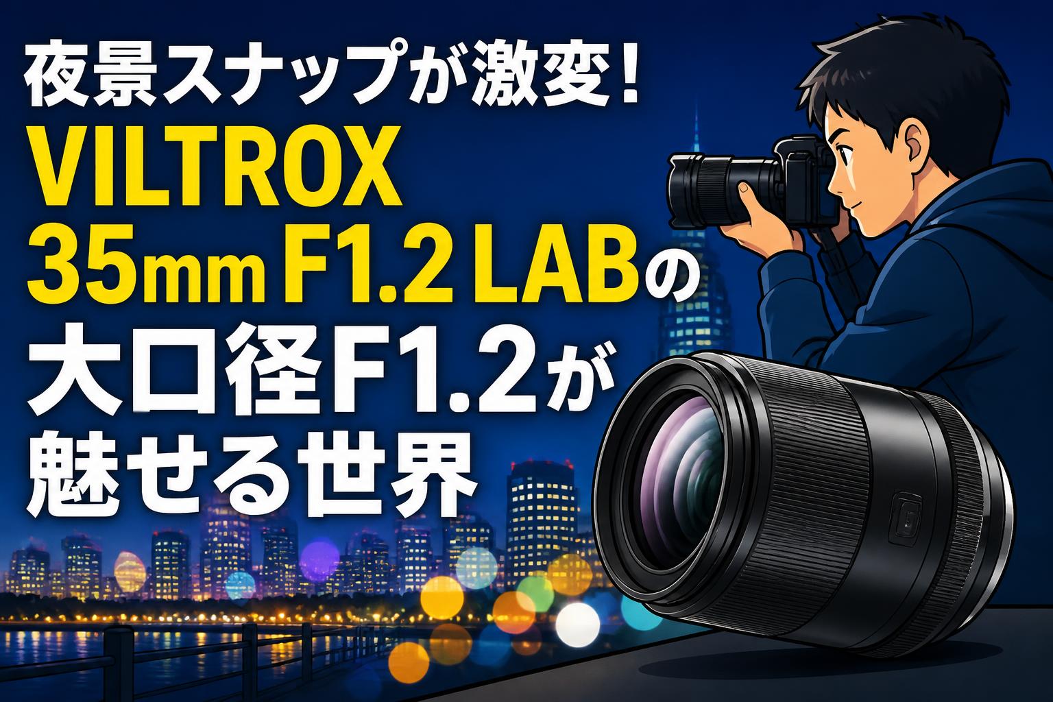 夜景スナップが激変！VILTROX 35mm F1.2 LABの大口径F1.2が魅せる世界