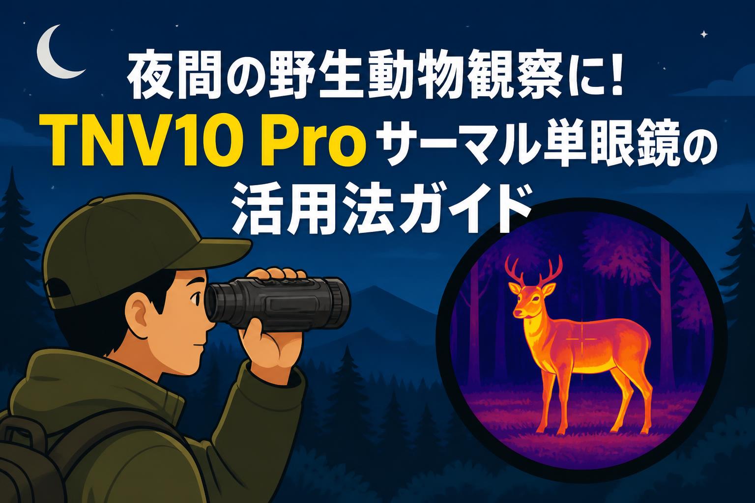 夜間の野生動物観察に！TNV10 Proサーマル単眼鏡の活用法ガイド