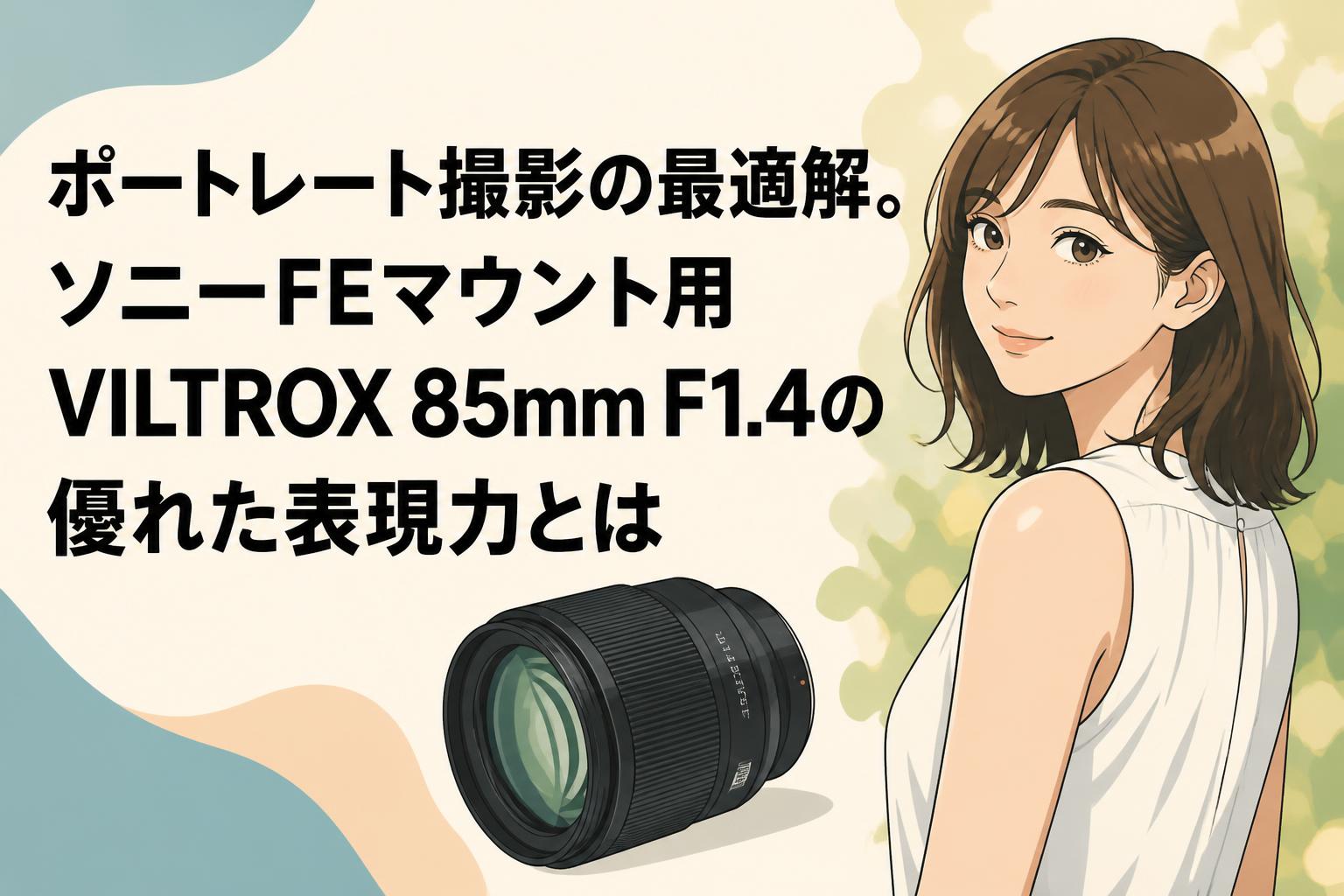 ポートレート撮影の最適解。ソニーFEマウント用VILTROX 85mm F1.4の優れた表現力とは