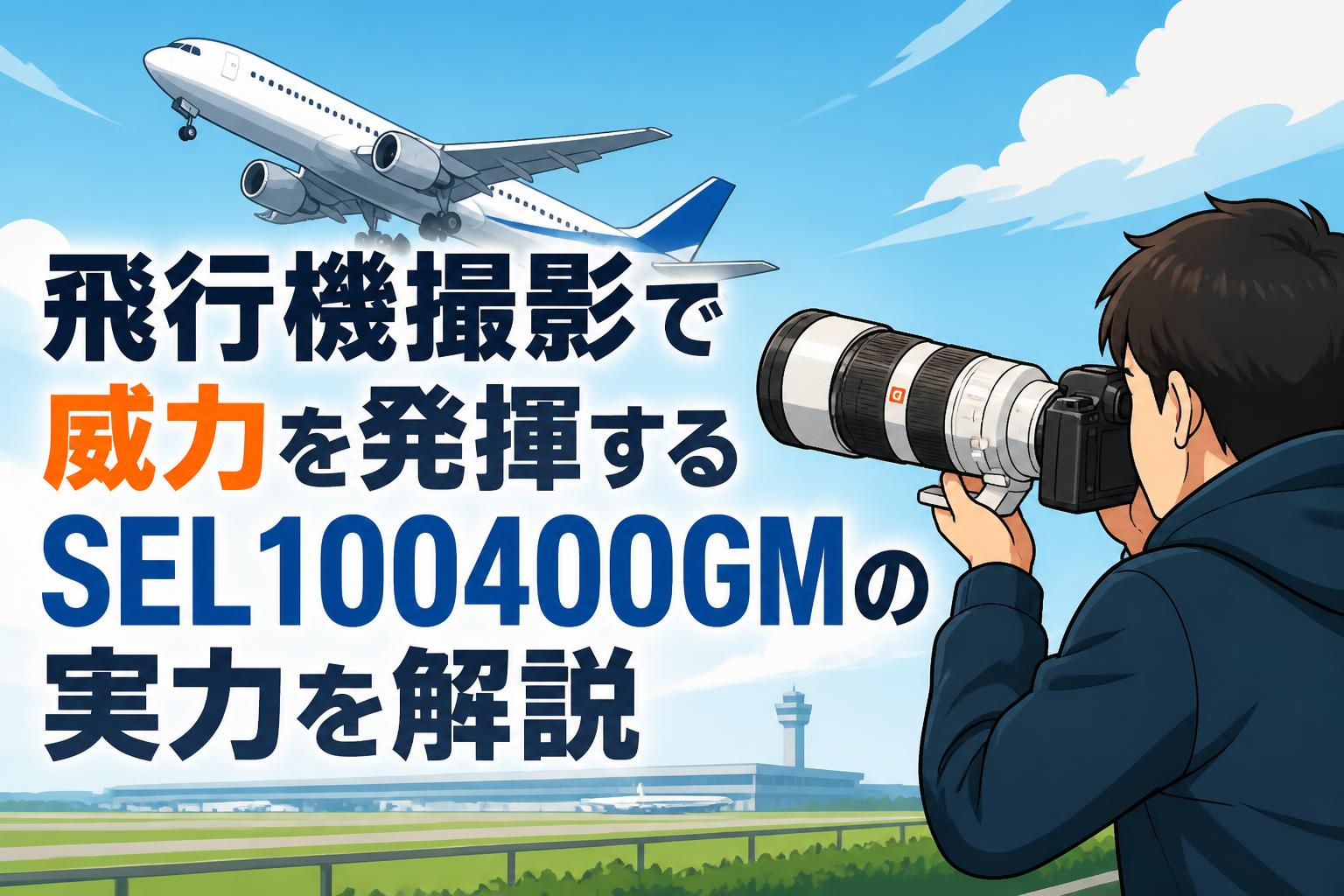 飛行機撮影で威力を発揮するSEL100400GMの実力を解説
