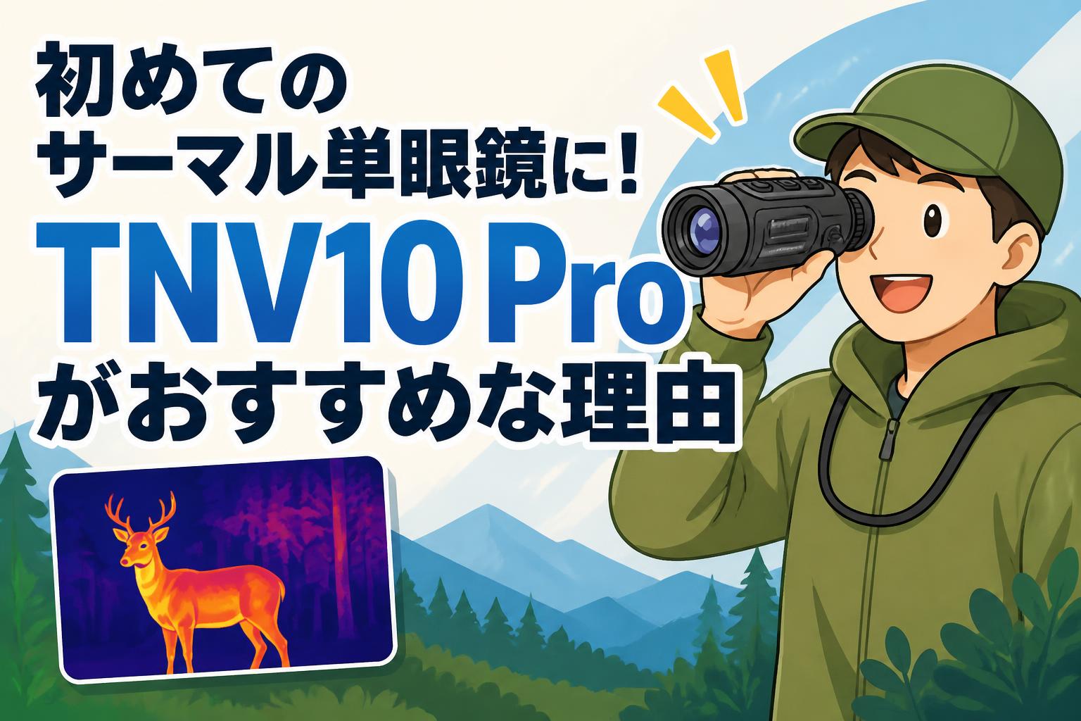初めてのサーマル単眼鏡に！TNV10 Proがおすすめな理由