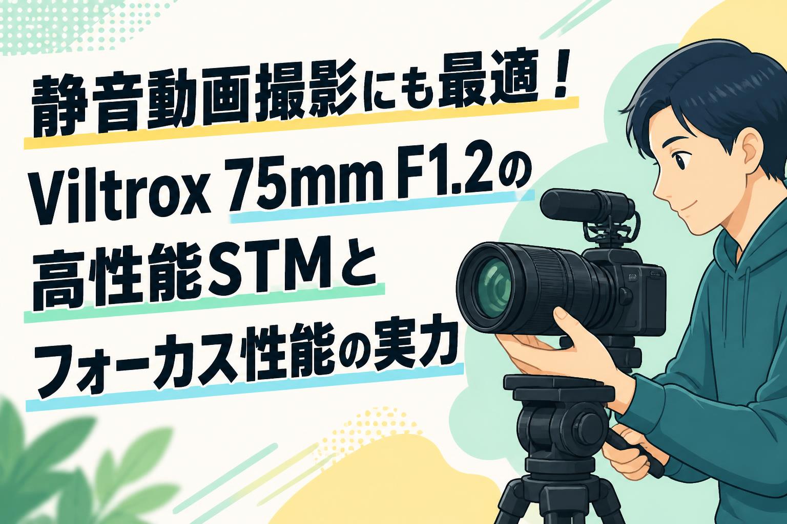静音動画撮影にも最適！Viltrox 75mm F1.2の高性能STMとフォーカス性能の実力