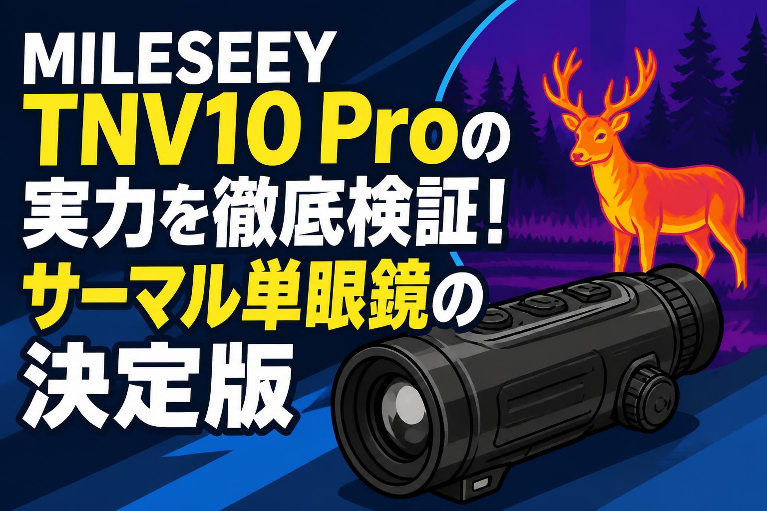 MILESEEY TNV10 Proの実力を徹底検証！サーマル単眼鏡の決定版