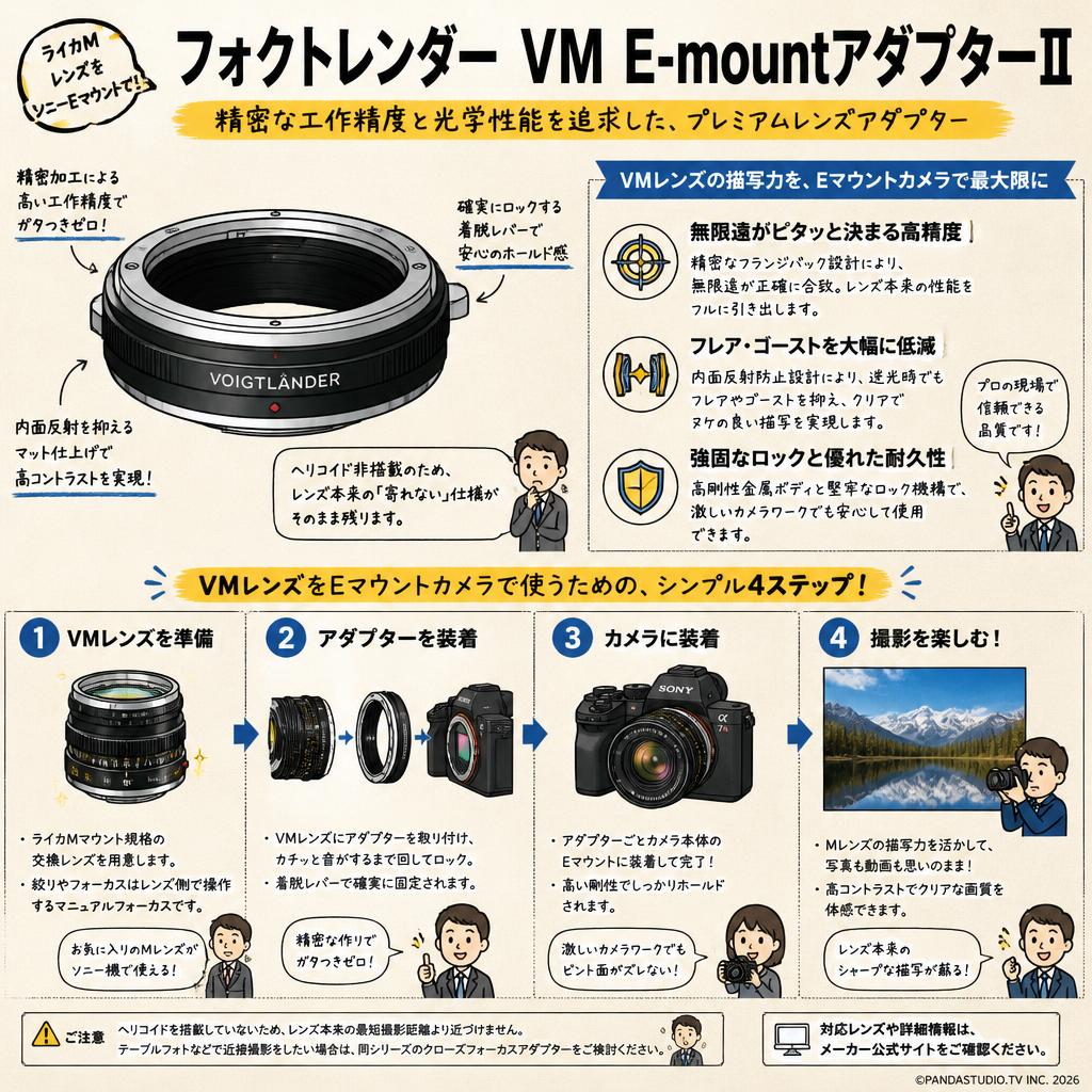 フォクトレンダー VM E-mountアダプター Ⅱ インターネット上のお客様の声（評判）