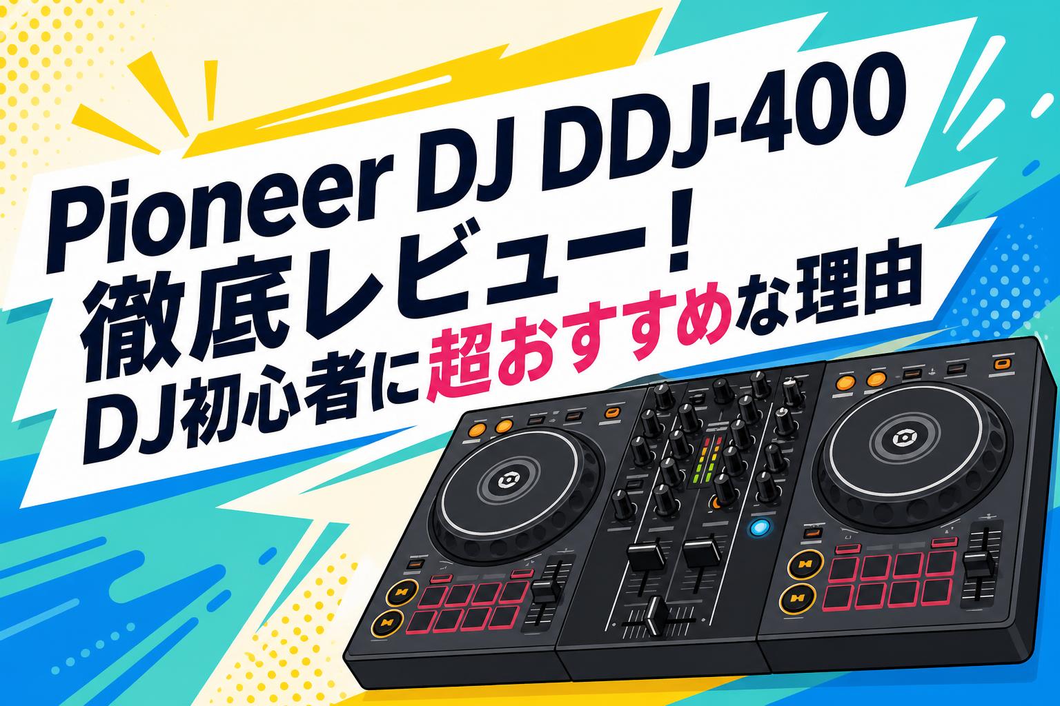 Pioneer DJ DDJ-400徹底レビュー！DJ初心者に超おすすめな理由